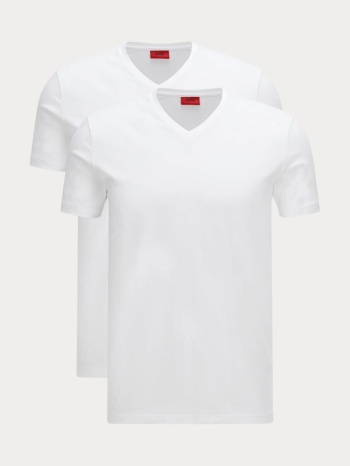 2τεμ. hugo v neck double white hugo boss σε προσφορά