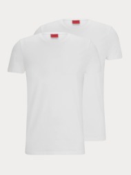 2τεμ. hugo round neck double white hugo boss