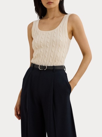 top polo ralph lauren ecru cream polo ralph lauren σε προσφορά