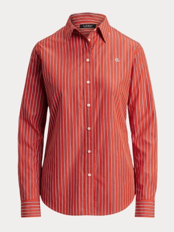 πουκαμισο polo ralph lauren orange white stripe polo ralph σε προσφορά
