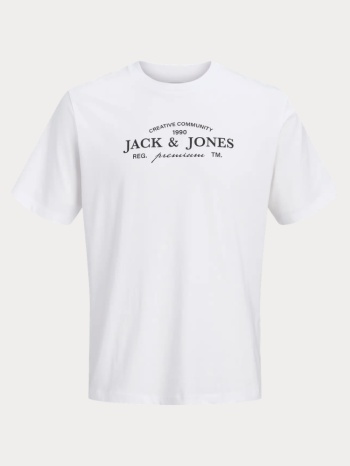 t-shirt jack & jones jprblakevin ss tee fst white jack&jones σε προσφορά