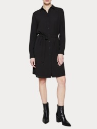 φορεμα vero moda vmelina ls shirt dress wvn lt black vero moda