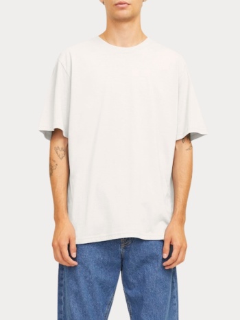 t-shirt jack & jones jrebrocky tee ss crew neck white σε προσφορά