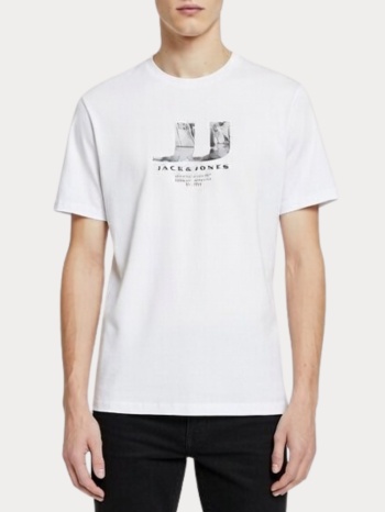 t-shirt jack & jones jcodust jj photo tee ss crew fst σε προσφορά