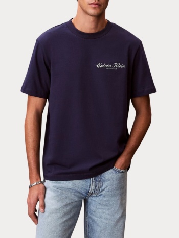 t-shirt calvin klein evening blue calvin klein σε προσφορά
