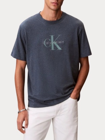 t-shirt calvin klein nearly navy heather calvin klein σε προσφορά