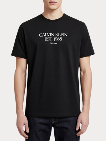 t-shirt calvin klein 30s black calvin klein σε προσφορά