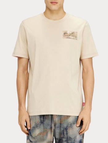 t-shirt diesel t adjust v4 maglietta beige diesel σε προσφορά