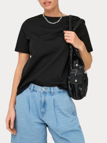 luxe top only freja s/s black only σε προσφορά