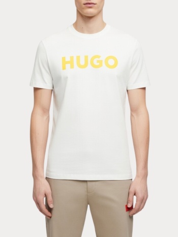 t-shirt hugo dulivio white yellow hugo boss σε προσφορά
