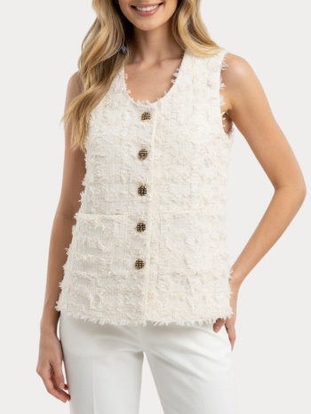 σακακι gilet cache cache os beige cache cache