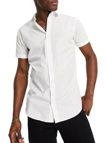 πουκαμισο jack & jones jjjoe ss plain white jack&jones σε προσφορά