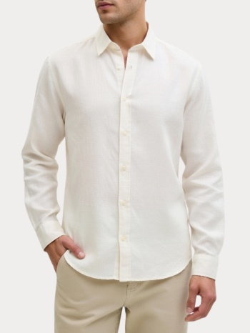 πουκαμισο jack & jones jjebreeze linen blend white σε προσφορά