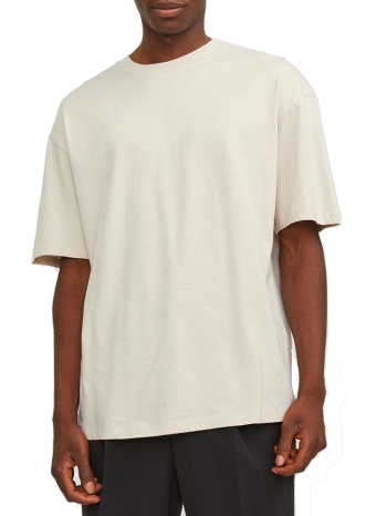 t-shirt jack & jones jjbradley tee ss o-neck moonbeam σε προσφορά