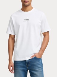 t-shirt jack & jones jreblino tee ss crew neck white jack&jones
