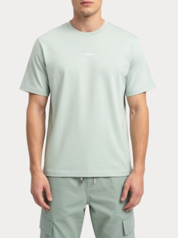 t-shirt jack & jones jreblino tee ss crew neck aqua gray σε προσφορά