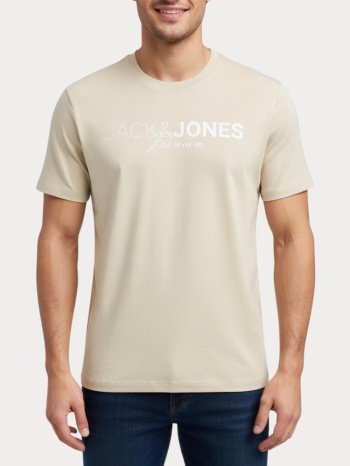 t-shirt jack & jones jprblaneo alfalfa beige jack&jones σε προσφορά
