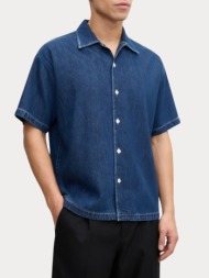 πουκαμισο denim jack & jones jjipalma jjresort shirt s/s wi 871 blue jack&jones