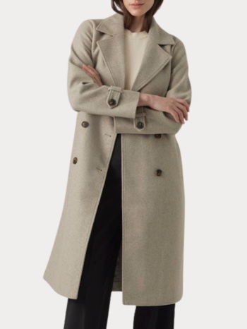 παλτο vero moda vmfortunevega long trenchcoat ga silvermink σε προσφορά