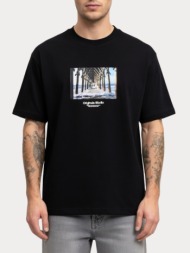 t-shirt jack & jones jorvesterbro picture tee ss crew neck black jack&jones
