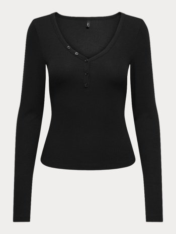 top only nora l/s placet top cs black only σε προσφορά