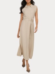 φορεμα only goa sl linen bl shirt dress oxford tan only