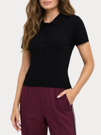 polo only cathrine ss neck ex knt black only σε προσφορά