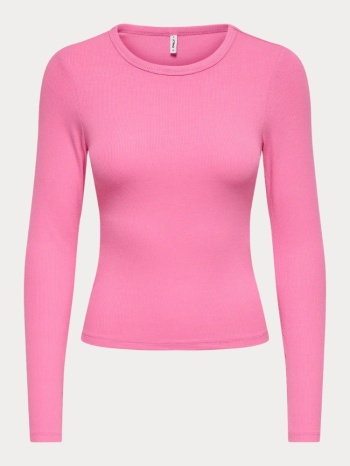 μπλουζα only nora l/s o neck top cs jrs wild orchid pink σε προσφορά