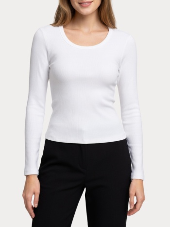 μπλουζα only nora l/s o neck top cs jrs cloud dancer only σε προσφορά