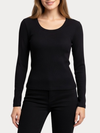 μπλουζα only nora l/s o neck top cs jrs black only σε προσφορά