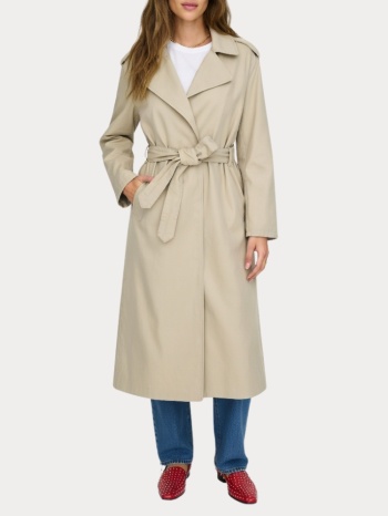 παλτο only anila washed trenchcoat pumice stone only σε προσφορά