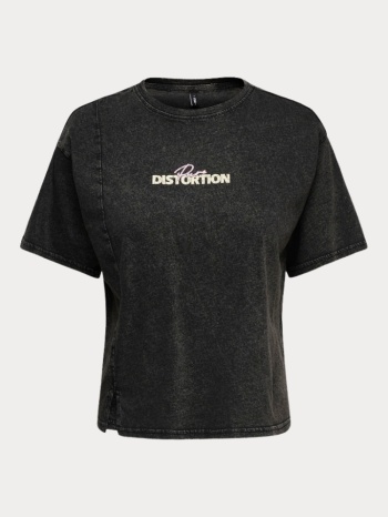 t-shirt only lucky lucy detail s/s black only σε προσφορά