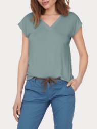 v-neck top only free s/s mod. abyss / green only