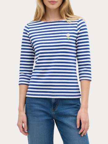 μπλουζα only fifi 3/4 printed cloud dancer mazarine only σε προσφορά