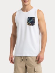 αμανικο tank top jack & jones jjhonolulu pocket bright white jack&jones