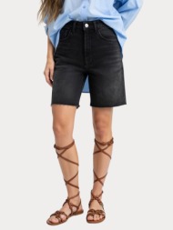 τζιν shorts only hannah hw wide leg washed black only
