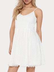 φορεμα only onlhelena lace s/l short dress white only