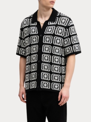 πουκαμισο jack & jones jorcolin knit crochet black σε προσφορά