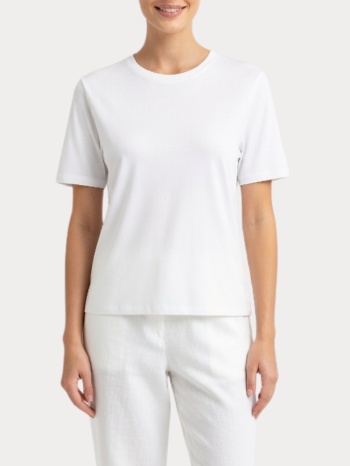 t-shirt only happy s/s o-neck cloud dancer only σε προσφορά