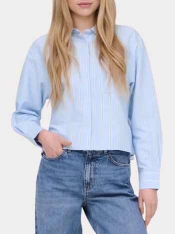 πουκαμισο only elowen ls stripe shirt wvn ex zen blue cloud σε προσφορά