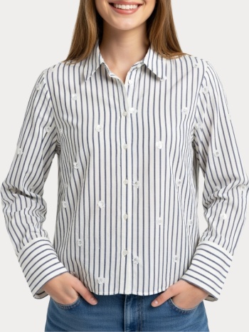 πουκαμισο vero moda vmleila ls loose short shirt wvn snow σε προσφορά