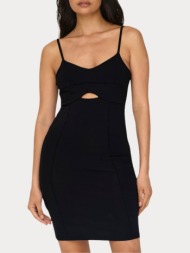 φορεμα only live love s/l front cut black only