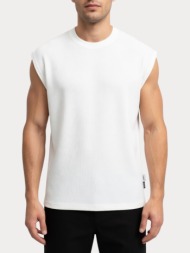 αμανικο jack & jones jcobreeze structure sleeveless white jack&jones