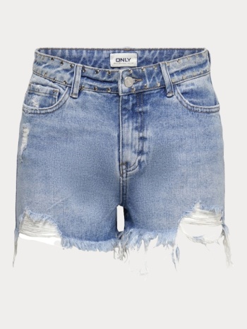 τζιν shorts only onlpacy hw studded dnm medium blue only σε προσφορά