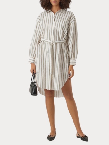 shirt vero moda vmbea l/s long shirt dress wvn pop7 vero σε προσφορά