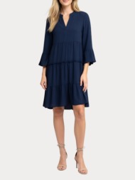 dress vero moda vmkatrine 3/4 short dress wvn noos navy vero moda