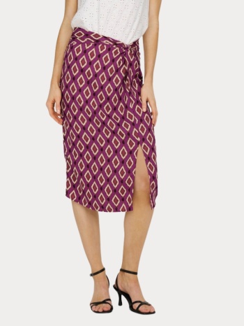 skirt only onlleah knot skirt ex ptm violet only σε προσφορά