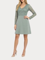 dress only onlnanna ls lace mix dress cs jrs ex. green only