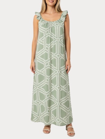 dress vero moda vmeasy joy frill s/l calf dress wvn ga vero σε προσφορά