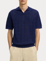 polo selected slharco ss knit structure open ocean cavern selected